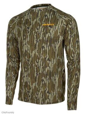 Men's Graphene Base Layer Crew Neck Long Sleeve Active Shirt